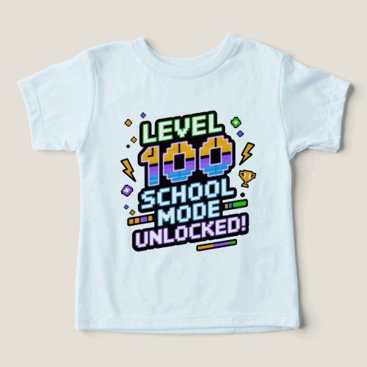 Level 100 Schoolmodus Ontgrendeld 100ste Dag van S (Design voorkant)