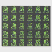 Level 100th Days of School Ontgrendeld Gaming Scho Cadeaupapier (Vlak)