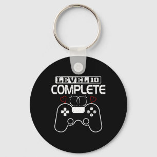 Level 10 Compleet 10 Jaar Huwelijksjubileum Vid Sleutelhanger
