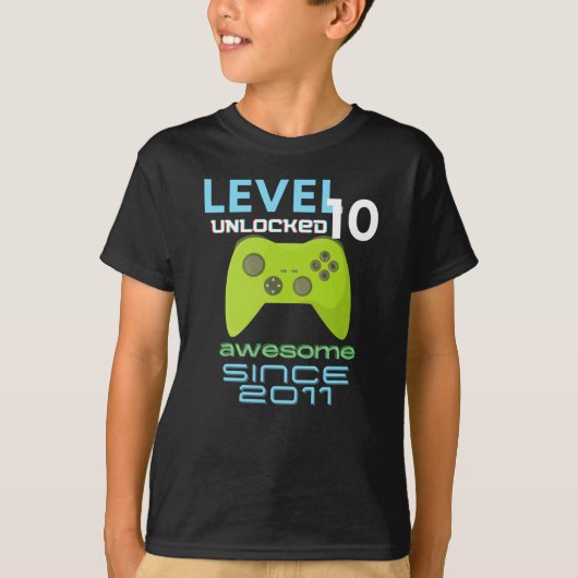 Level 10 Geweldige 2011-videokamer zonder vergrend T-shirt (Voorkant)