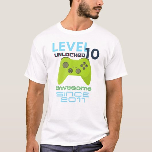 Level 10 Geweldige 2011-videokamer zonder vergrend T-shirt (Voorkant)