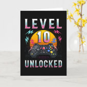 Level 10 Ontgrendeld Gaming Cadeau Kaart (Gele Bloem)