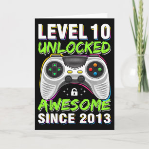 Level 10 Ontgrendeld Geweldig Sinds 2013 10e Verja Kaart
