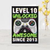 Level 10 Ontgrendeld Geweldig Sinds 2013 10e Verja Kaart (Gele Bloem)