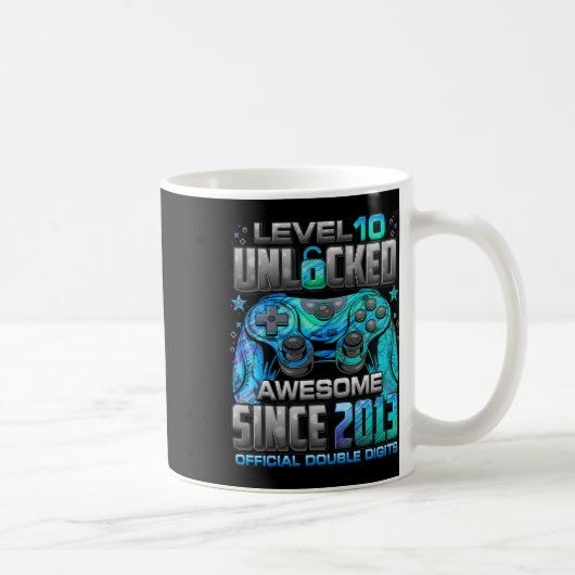 Level 10 Ontgrendeld Geweldig Sinds 2013 10e Verja Koffiemok (Rechts)
