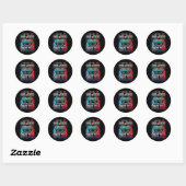 Level 10 Ontgrendeld Geweldig Sinds 2014 10e Verja Ronde Sticker (Vel)