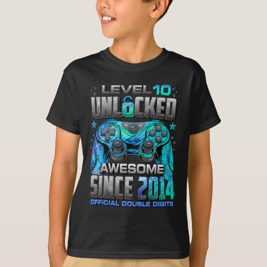 Level 10 Ontgrendeld Geweldig Sinds 2014 10e Verja T-shirt (Voorkant)