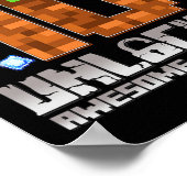 Level 10 Ontgrendeld Geweldig Sinds 2015 10e Pixel Poster (Hoek)