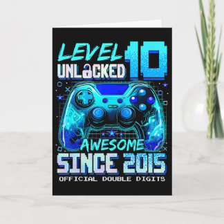 Level 10 Ontgrendeld Geweldig Sinds 2015 10e Verja Kaart
