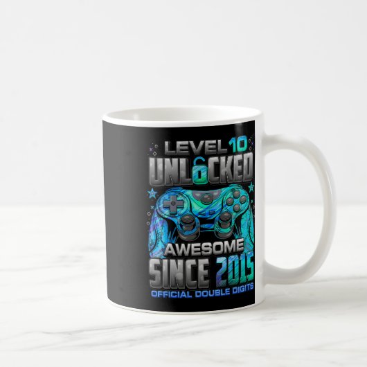 Level 10 Ontgrendeld Geweldig Sinds 2015 10e Verja Koffiemok (Rechts)