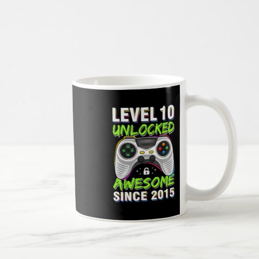 Level 10 Ontgrendeld Geweldig Sinds 2015 10e Verja Koffiemok (Rechts)