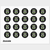Level 10 Ontgrendeld Geweldig Sinds 2015 10e Verja Ronde Sticker (Vel)