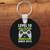 Level 10 Ontgrendeld Geweldig Sinds 2015 10e Verja Sleutelhanger (Voorkant)