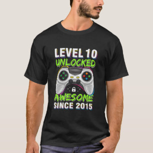 Level 10 Ontgrendeld Geweldig Sinds 2015 10e Verja T-shirt