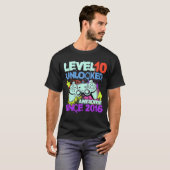 Level 10 Ontgrendeld Geweldig Sinds 2016 10e T-shirt (Voorkant volledig)