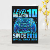 Level 10 Ontgrendeld Geweldig Sinds 2016 10e Verja Kaart (Gele Bloem)