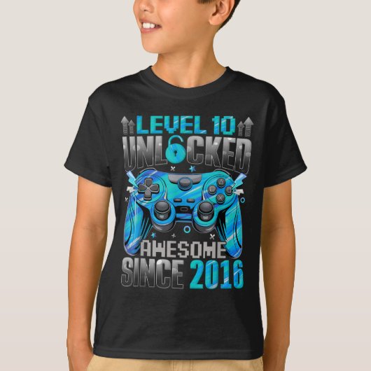Level 10 Ontgrendeld Geweldig Sinds 2016 10e Verja T-shirt (Voorkant)
