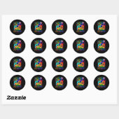 Level 10 Ontgrendeld Geweldige Gametheorie Verjaar Ronde Sticker (Vel)