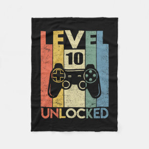 Level 10 Ontgrendeld Grappige Videospeler 10e Verj Fleece Deken