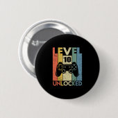 Level 10 Ontgrendeld Grappige Videospeler 10e Verj Ronde Button 5,7 Cm (Voorkant /achterkant)
