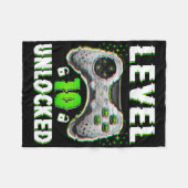 Level 10 Ontgrendeld Videospel 10 Jaar Oude Jongen Fleece Deken (Voorkant (Horizontaal))