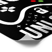 Level 10 Ontgrendeld Videospel 10e Verjaardagscade Poster (Hoek)
