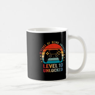 Level 10 Ontluikend Shirt Grappige Videospeler 10e Koffiemok