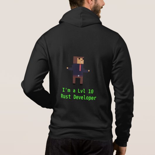 Level 10 Rust Developer (Hoodie) Hoodie (Achterkant)
