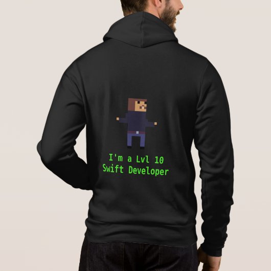 Level 10 Swift Developer (Hoodie) Hoodie (Achterkant)