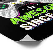 Level 10 Unlocked Awesome Since 2015 10th Birthday Poster (Hoek)