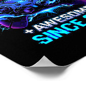 Level 10 Unlocked Awesome Since 2016 10th Birthday Poster (Hoek)