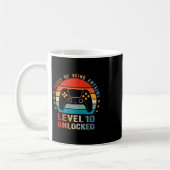 Level 10 Unlocked Shirt Funny Video Gamer 10th Bir Koffiemok (Links)