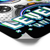 Level 10 Unlocked Video Game 10th Birthday Gamer B Poster (Hoek)