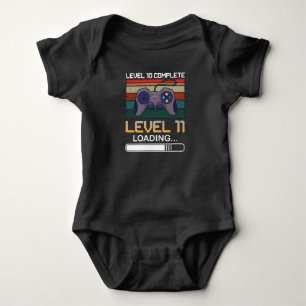 Level 10 voltooid Level 11 Verjaardagsvideospel Romper