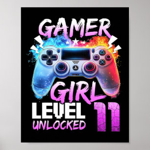 Level 11 Ontgrendeld Geweldig 2014 Videospel 11e V Poster