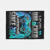 Level 11 Ontgrendeld Geweldig Sinds 2014 11e Verja Fleece Deken (Voorkant (Horizontaal))