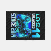 Level 11 Ontgrendeld Geweldig Sinds 2014 11e Verja Fleece Deken (Voorkant (Horizontaal))