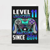 Level 11 Ontgrendeld Geweldig Sinds 2014 11e Verja Kaart (Voorkant)