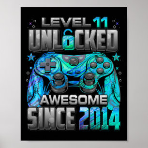 Level 11 Ontgrendeld Geweldig Sinds 2014 11e Verja Poster
