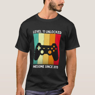 level 11 ontgrendeld geweldig sinds 2015 t-shirt