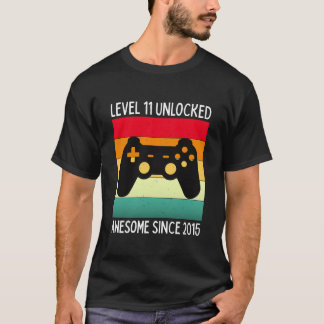 level 11 ontgrendeld geweldig sinds 2015 t-shirt