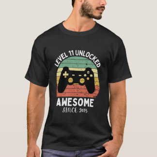 level 11 ontgrendeld geweldig sinds 2015 t-shirt