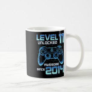 Level 11 Ontgrendeld Videospel Feest 11e Verjaarda Koffiemok