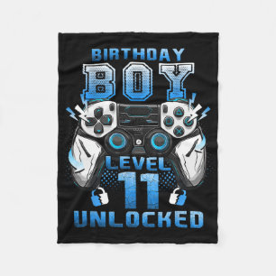 Level 11 Ontgrendeld Videospelletje 11e Verjaardag Fleece Deken