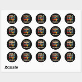 Level 11 Ontgrendelde Videospelcontroller Verjaard Ronde Sticker (Vel)