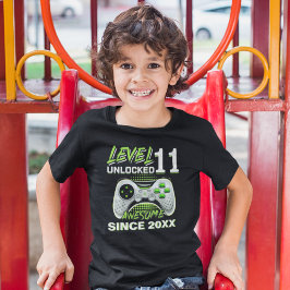 Level 11 Unlocked - Fun Birthday 11 Gamer  T-shirt