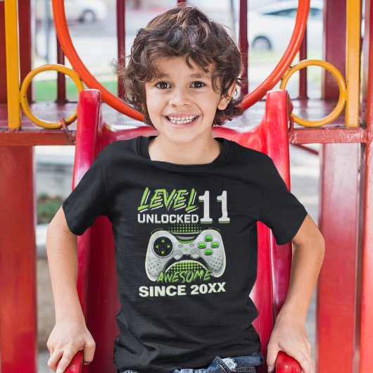 Level 11 Unlocked - Fun Birthday 11 Gamer  T-shirt