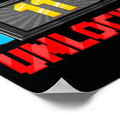 Level 11 Unlocked Gamer 11th Birthday Gift Video G Poster (Hoek)