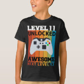 Level 11 Unlocked Verjaardag T-shirt (Voorkant)