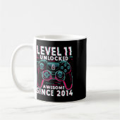 Level 11 Unlocked Video Game 11th Birthday Gamer B Koffiemok (Links)